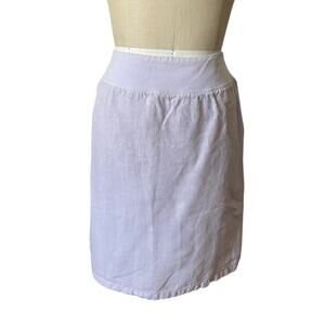 cut.loose Linen & Cotton Lilac Purple Knee-Length Skirt Size Large
